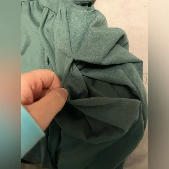 Short Sleeve T-Shirt Maxi Dress Flowy V-Neck Tiered Beach Vacation Sundress - Picture 8 of 8